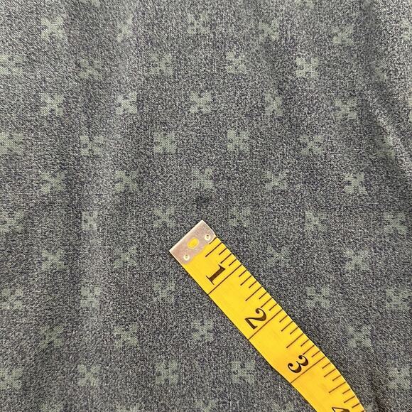 Patagonia Mens Cross Print Hemp Blend Short Sleeve Button Up Shirt Size XXL Blue - Picture 10 of 11